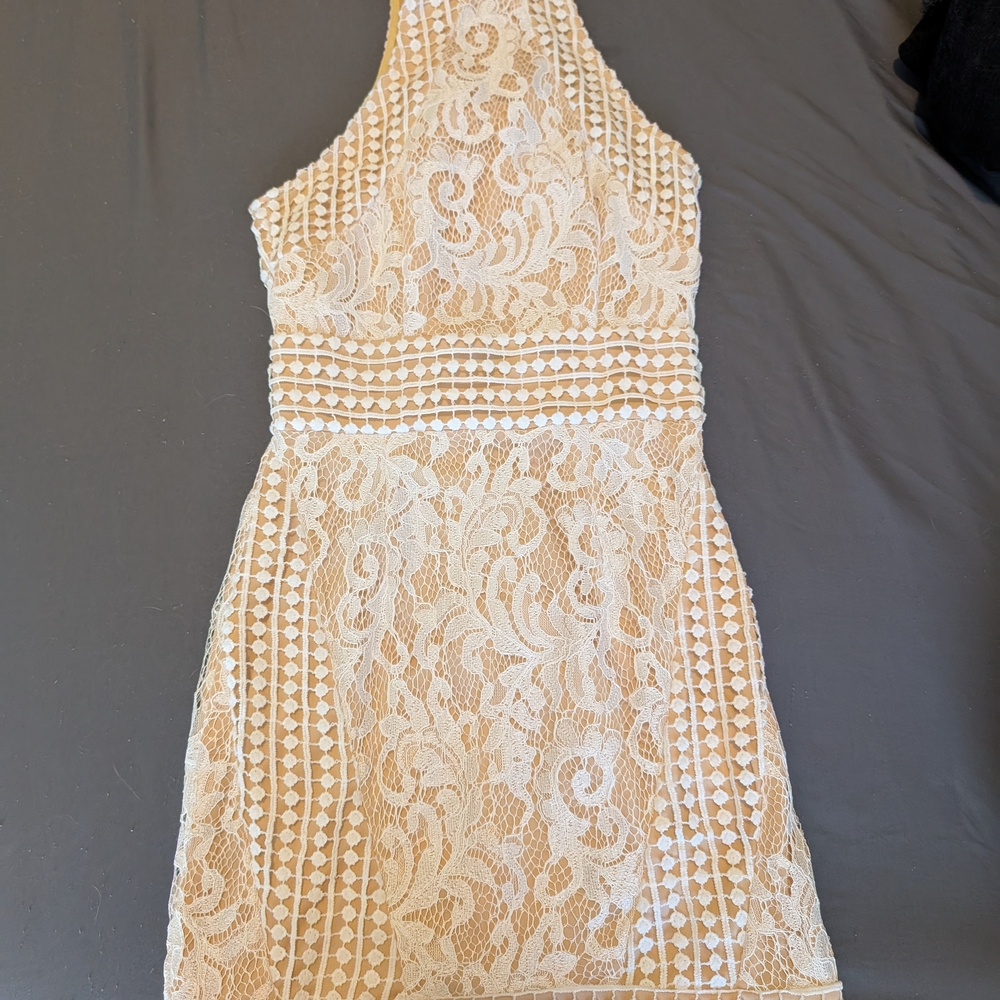 Cream Lace Dress